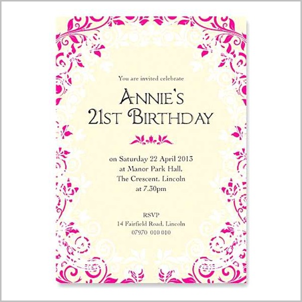 Free Online 21st Birthday Invitation Templates Free Online 21st Birthday Invitation Templates