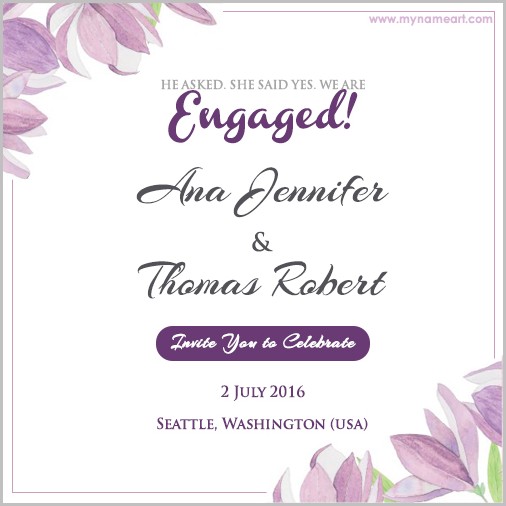 Free Online Engagement Invitation Templates Free Online Engagement Invitation Templates