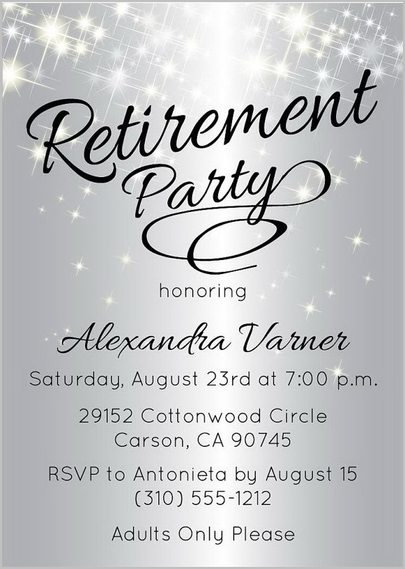 Free Online Retirement Invitation Templates Free Online Retirement Invitation Templates