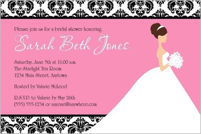 Free Online Wedding Shower Invitation Templates Free Online Wedding Shower Invitation Templates