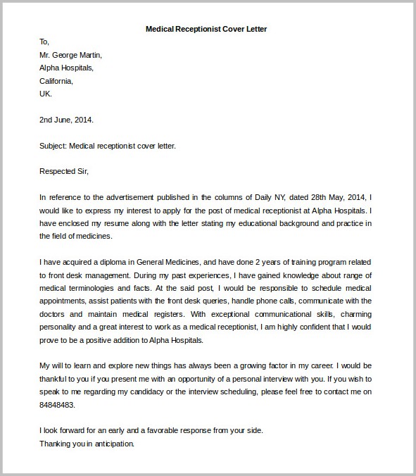 Free Printable Cover Letters For Employment Free Printable Cover Letters For Employment