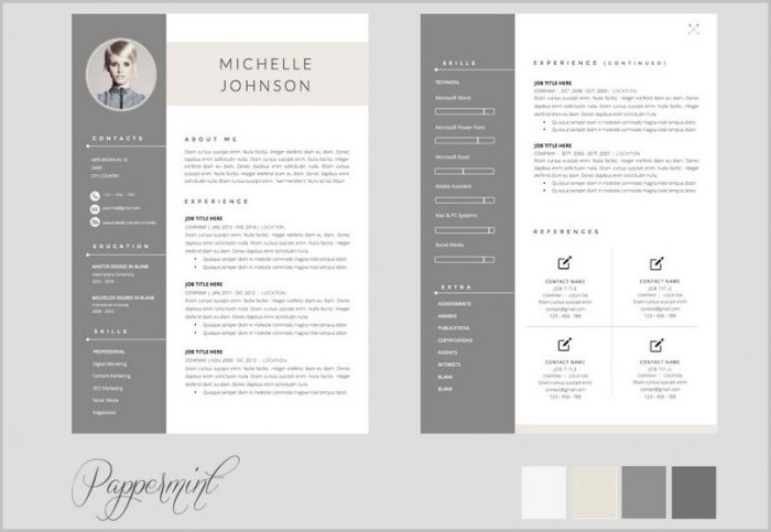 Free Resume Template 2 Pages Free Resume Template 2 Pages