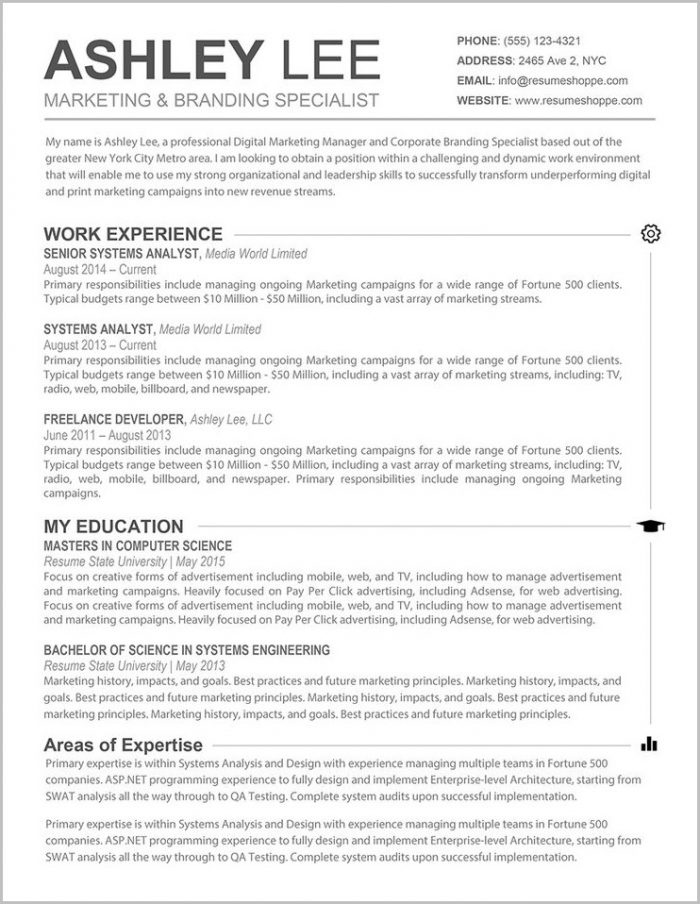 Free Resume Template For Mac Free Resume Template For Mac