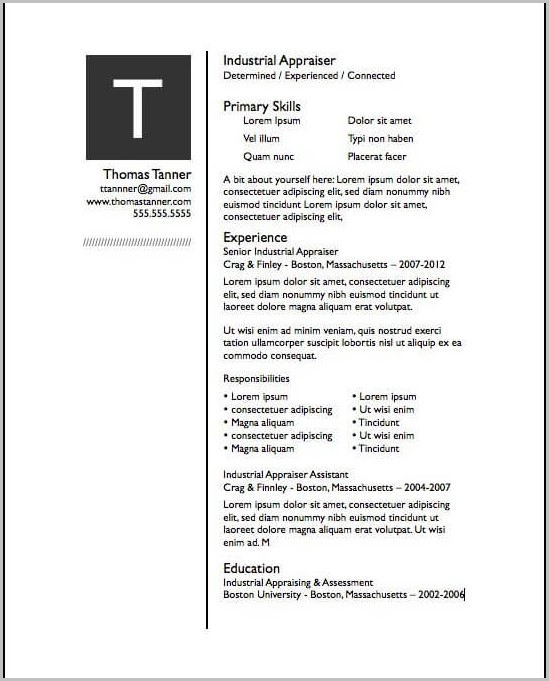 Free Resume Template For Pages Free Resume Template For Pages