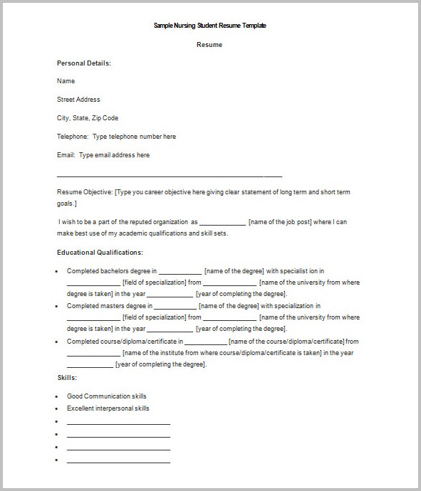 Free Resume Template Word Download Free Resume Template Word Download