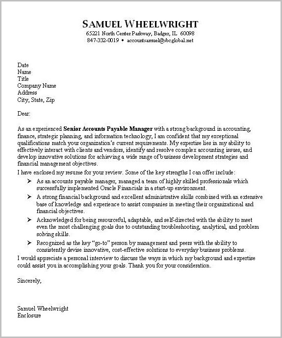 Free Sample Cover Letter Accounting Position Free Sample Cover Letter Accounting Position