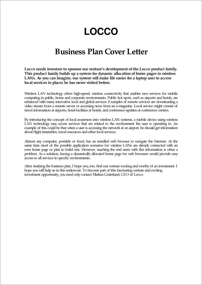 Business Plan Cover Letter Cover Letter Format In Business Plan Cover Letter Example Business Plan Cover Letter Cover Letter Format In Business Plan Cover Letter Example