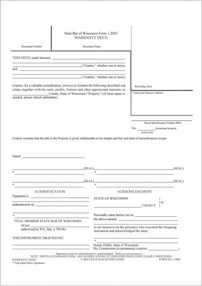 Free Warranty Deed Form Indiana Free Warranty Deed Form Indiana