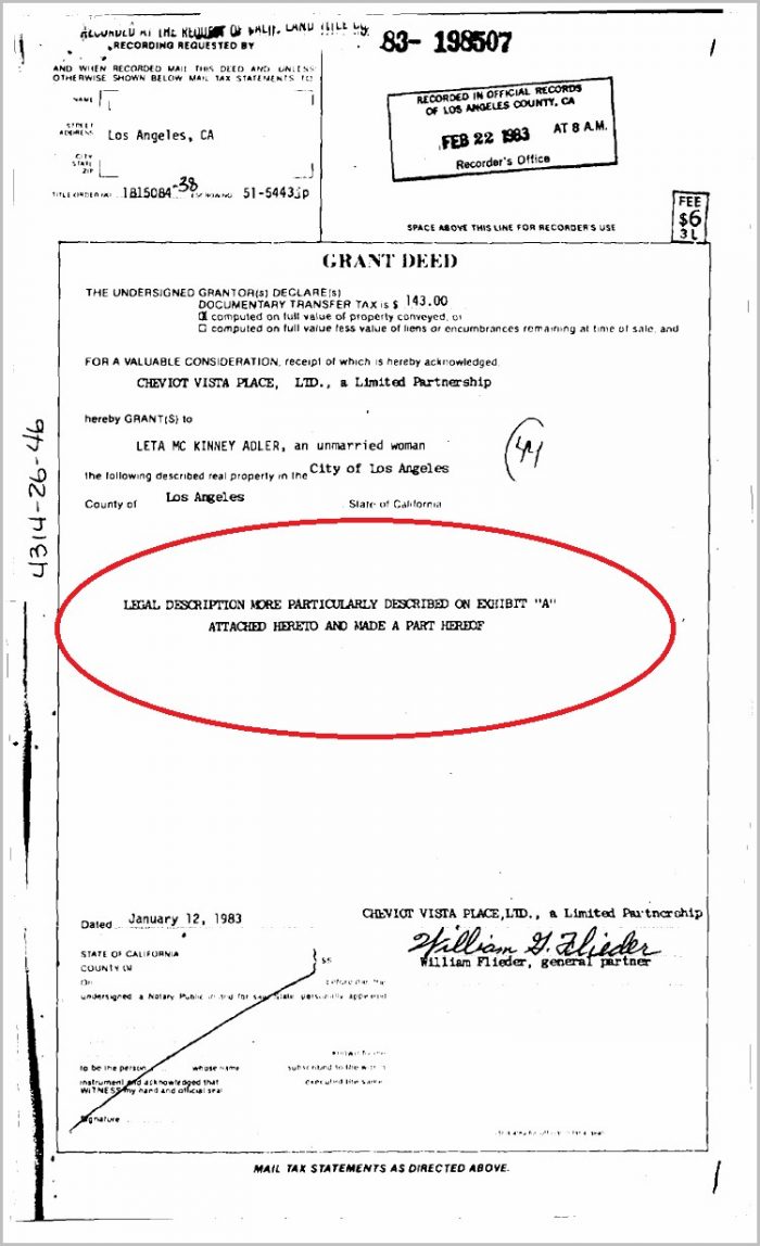 Grant Deed Form California Los Angeles County Grant Deed Form California Los Angeles County