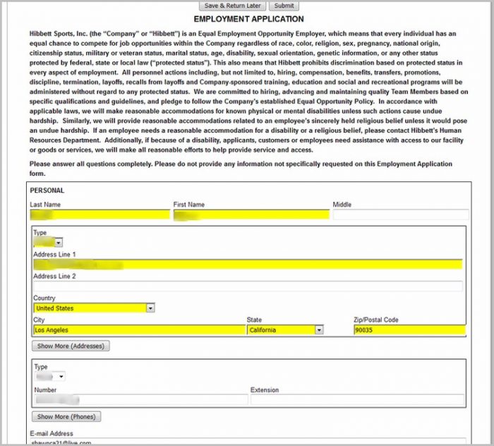 Hibbetts Sports Job Application Hibbetts Sports Job Application