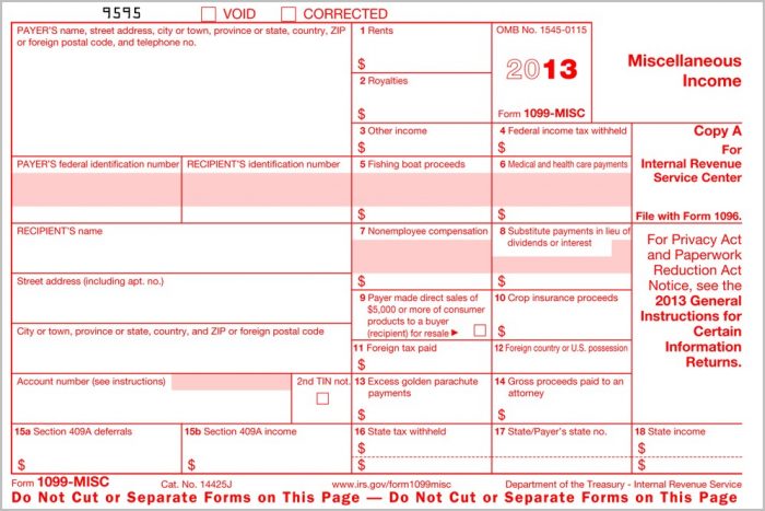 Irs 1099 Form And Instructions Irs 1099 Form And Instructions