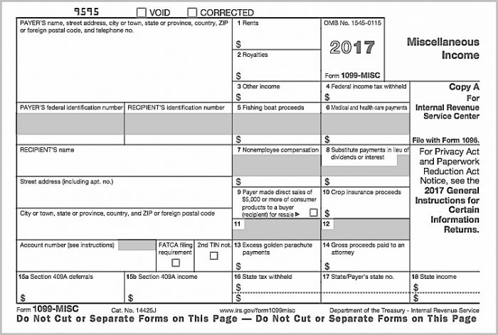 Free Printable 1099 Misc Forms For Your Lovely Home Home And