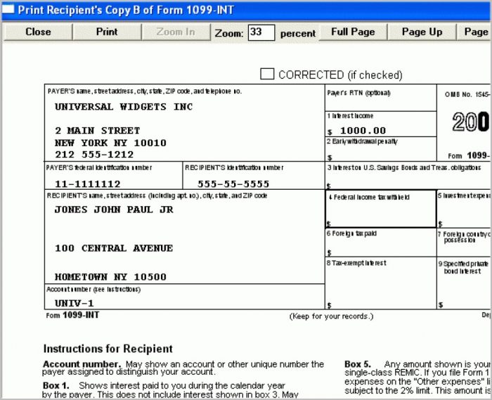 Irs Form 1099 Int Instructions Irs Form 1099 Int Instructions