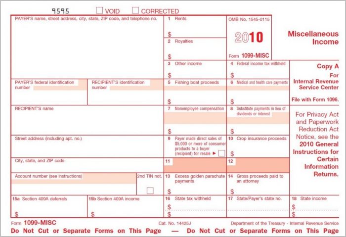 Irs Form 1099 Reporting Update Irs Form 1099 Reporting Update