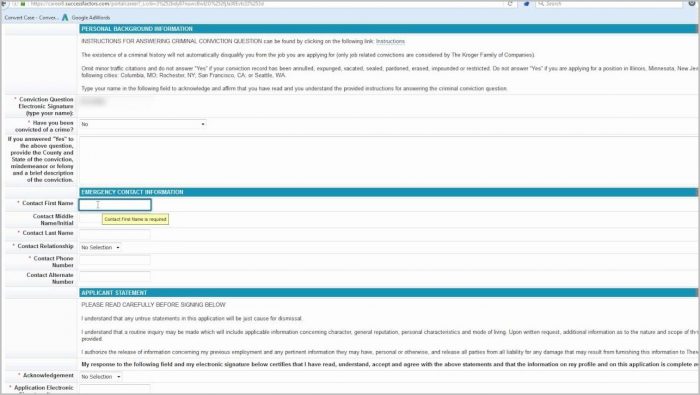 Kroger Job Application Bagger Kroger Job Application Bagger