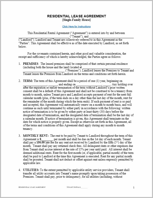 Lease Agreement Template Word Lease Agreement Template Word