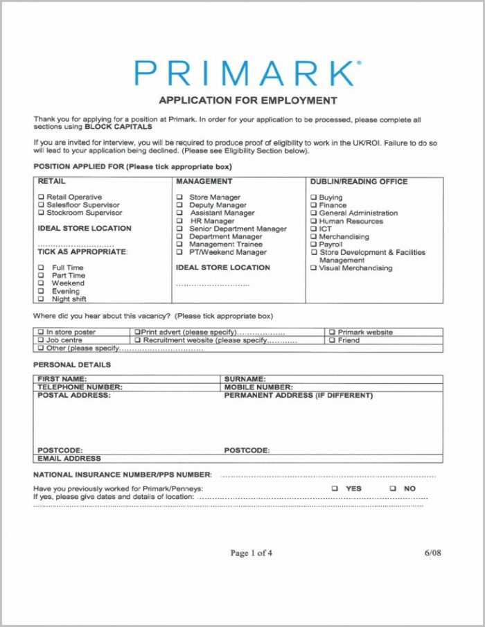 Lidl Jobs Application Form Lidl Jobs Application Form
