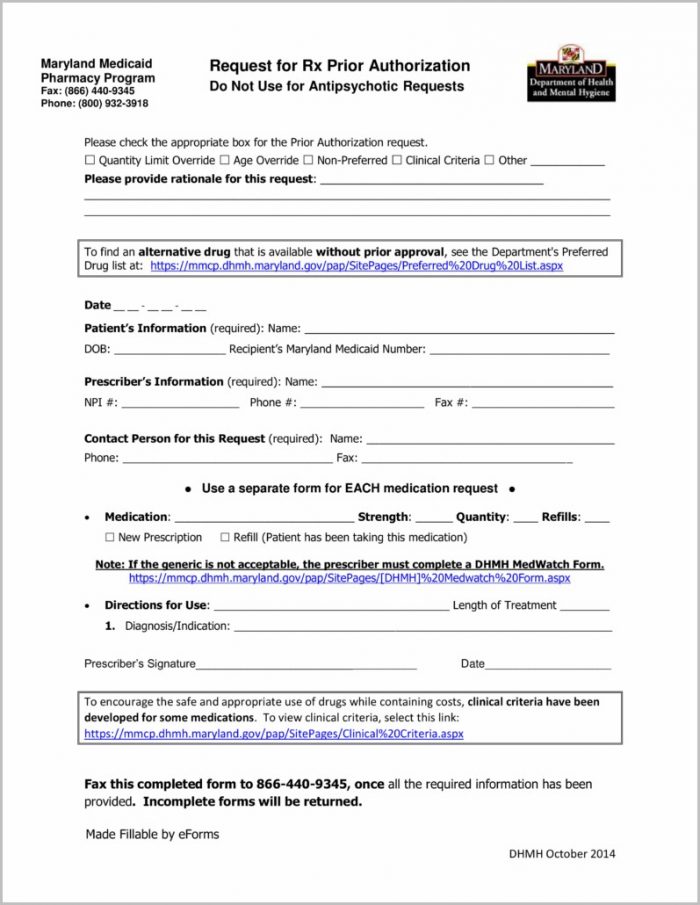 Medicaid Application Form Md Medicaid Application Form Md