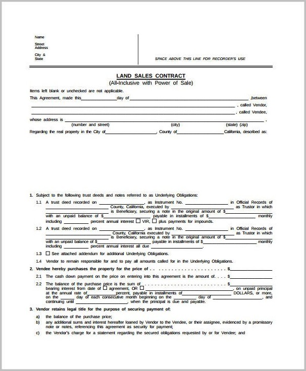 Michigan Land Contract Form 2020 Michigan Land Contract Form 2020