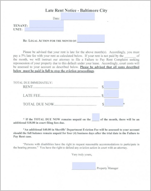 Notice Of Eviction Form Maryland Notice Of Eviction Form Maryland