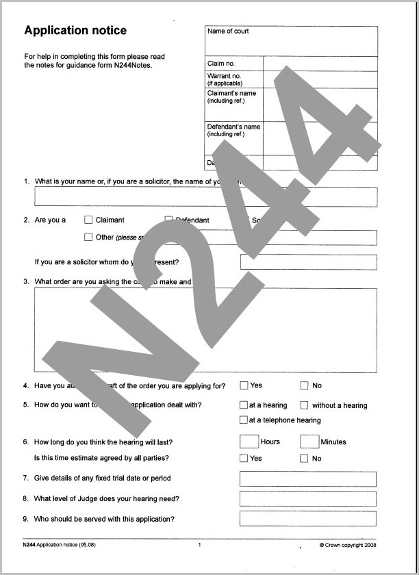 Notice Of Eviction Form N54 Notice Of Eviction Form N54