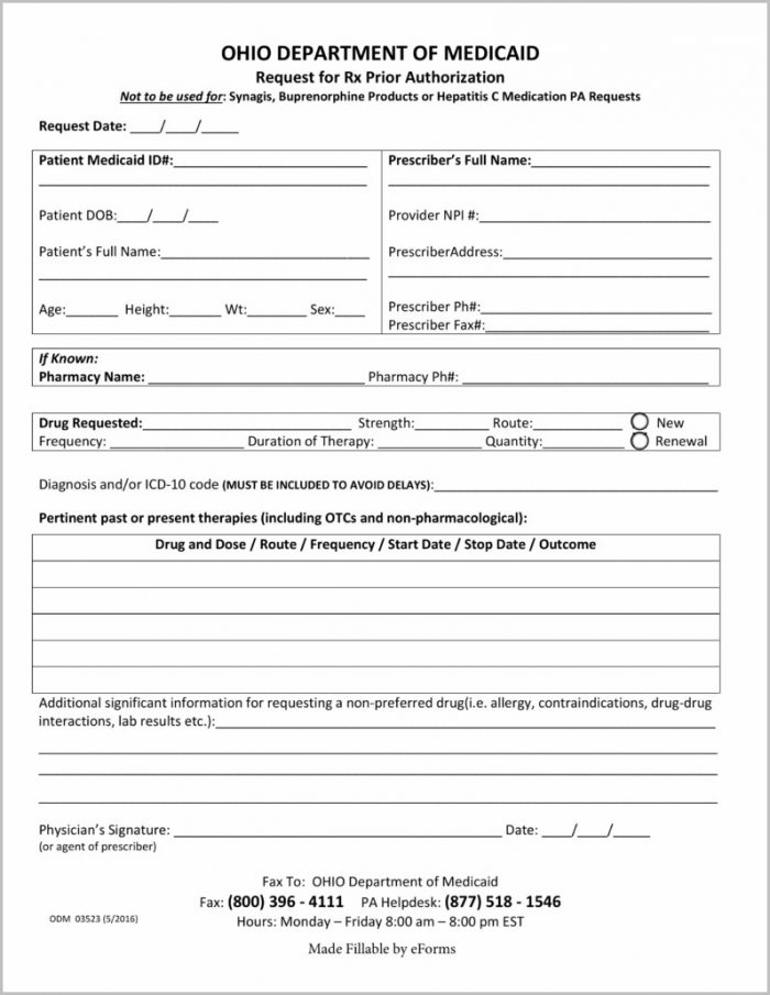 Ohio Medicaid Application Form Pdf Ohio Medicaid Application Form Pdf