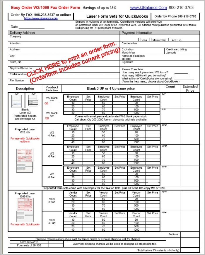 Order 1099 Forms For Quickbooks Order 1099 Forms For Quickbooks