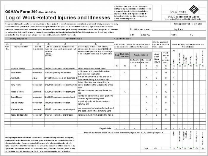 Osha Form 300a Posting Requirements 2015 Osha Form 300a Posting Requirements 2015