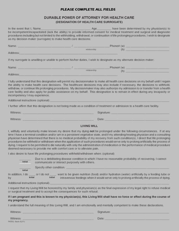 Power Of Attorney Form Pa Pdf Power Of Attorney Form Pa Pdf