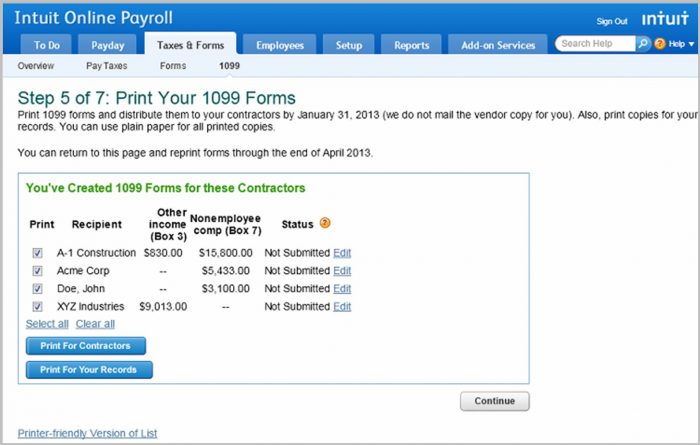 Pre Printed 1099 Forms For Quickbooks Pre Printed 1099 Forms For Quickbooks
