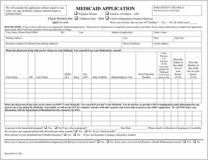 Pregnancy Medicaid Application Form Texas Pregnancy Medicaid Application Form Texas