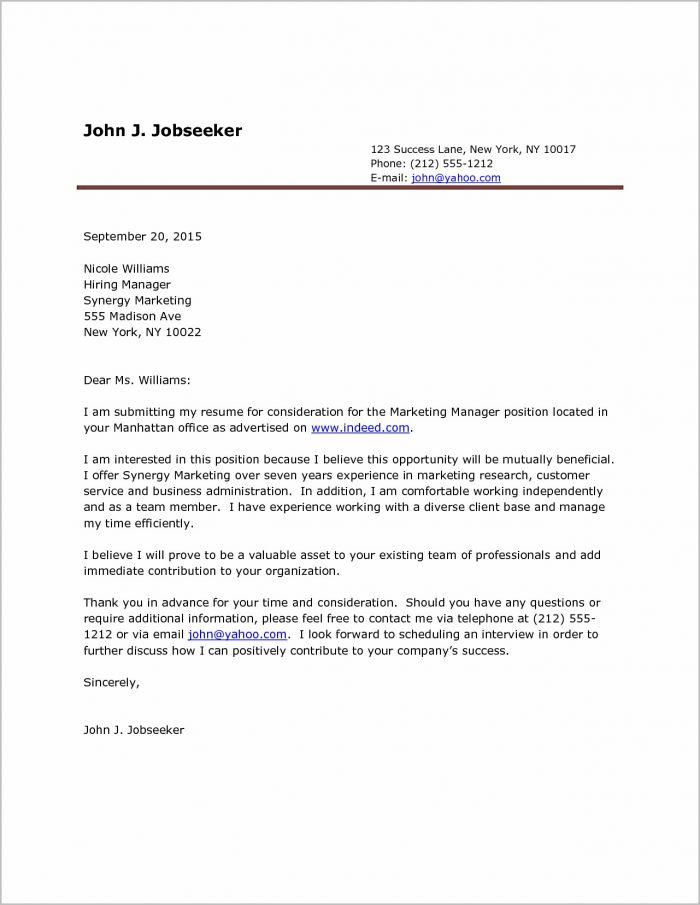 Printable Cover Letters Vorte