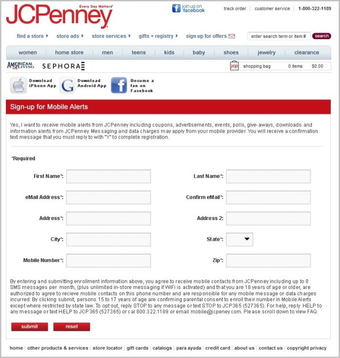 Printable Job Application Form For Jcpenney Printable Job Application Form For Jcpenney