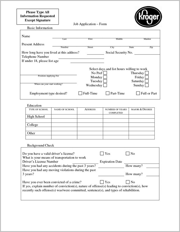 Printable Activity Software package Kind For Kroger Process-courses photograph about Kfc Printable Applications named Printable Activity Software package Sort For Kroger Process-courses