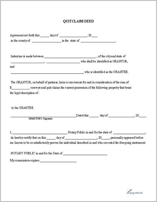 Quit Claim Deed Cost Georgia Quit Claim Deed Cost Georgia