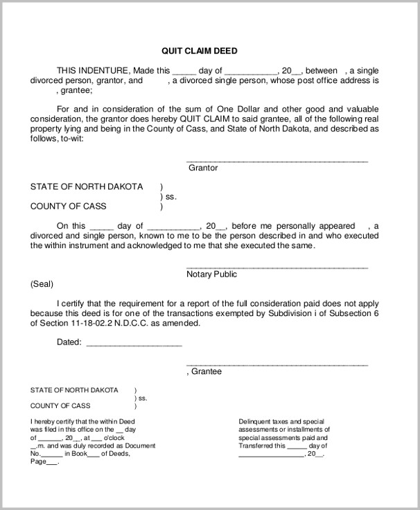 Quit Claim Deed Georgia Divorce Quit Claim Deed Georgia Divorce