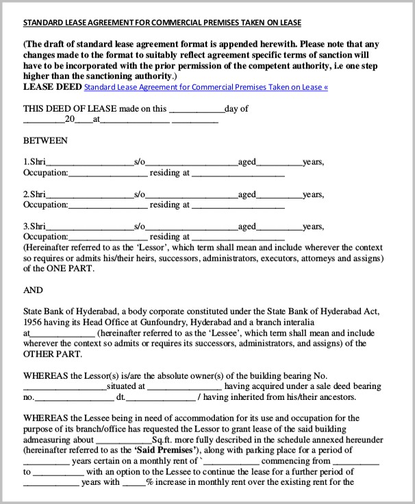 Rental Agreement Format Word File Rental Agreement Format Word File