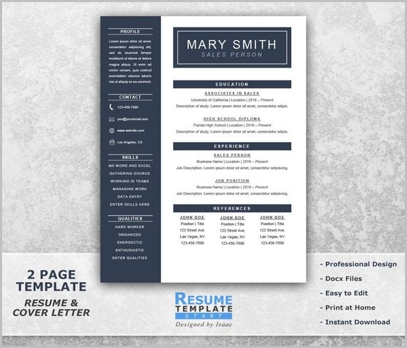 Resume Template Word One Page Resume Template Word One Page