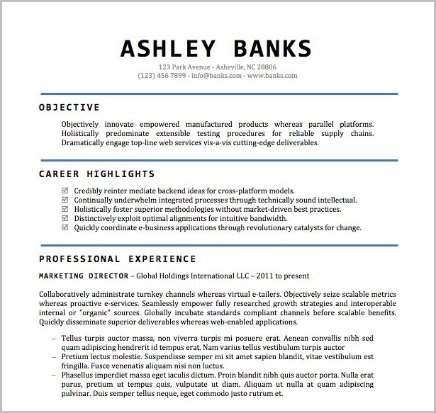 Resume Templates For Word 2011 Resume Templates For Word 2011