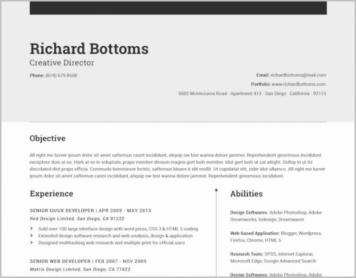 Resume Templates For Word 2013 Resume Templates For Word 2013