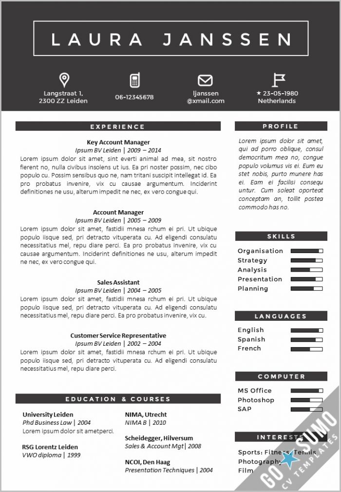 Resume Templates For Word 2016 Resume Templates For Word 2016