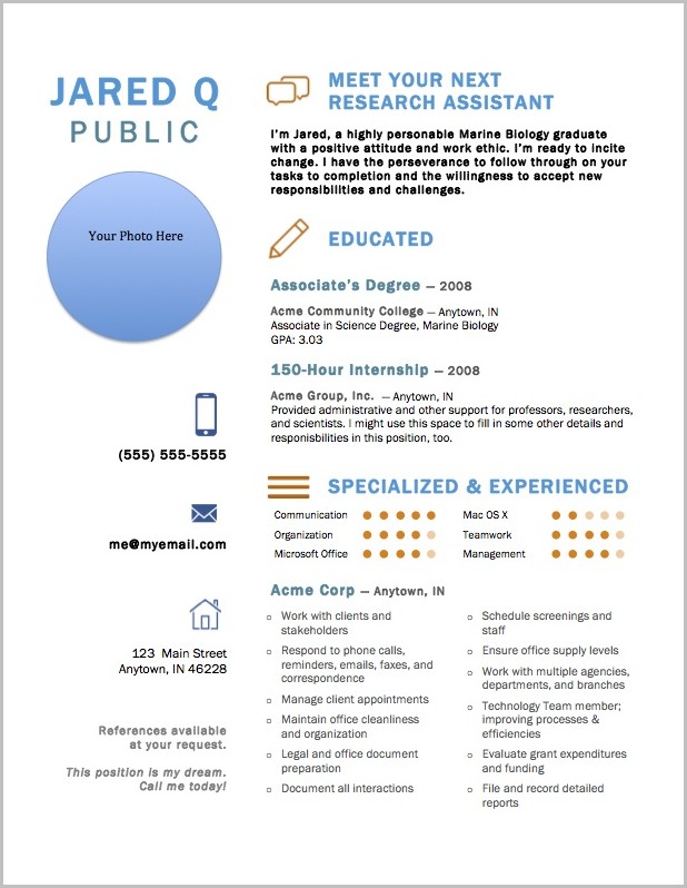 Resume Templates For Word Mac Resume Templates For Word Mac