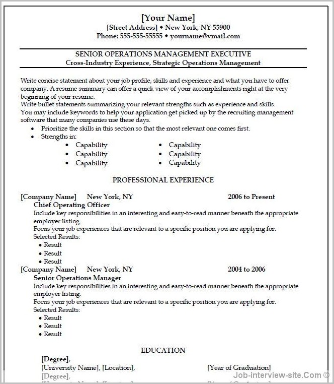Resume Templates For Wordpad Resume Templates For Wordpad