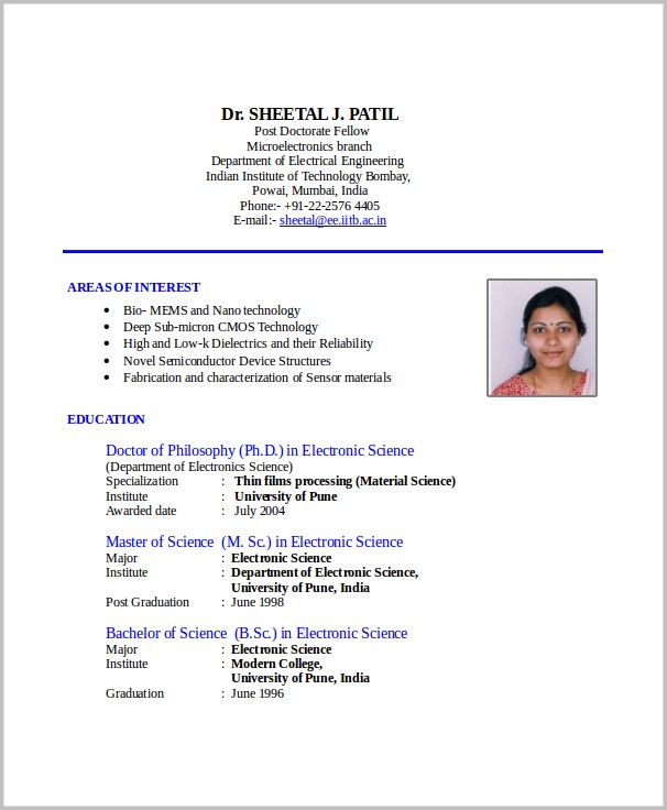 Resume Templates Word India Resume Templates Word India