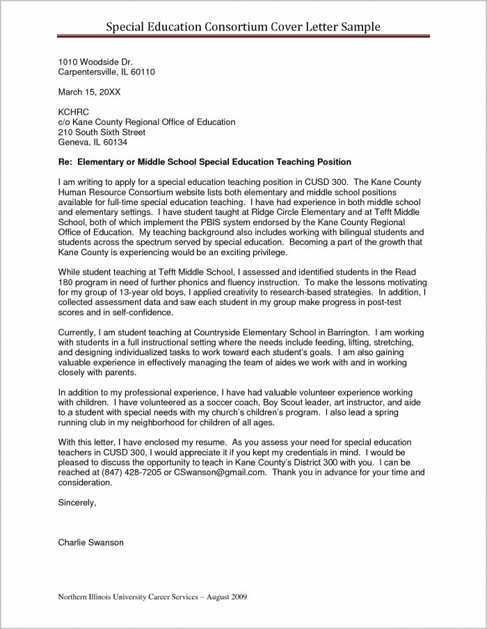 Sample Cover Letter For Resume Higher Education Sample Cover Letter For Resume Higher Education