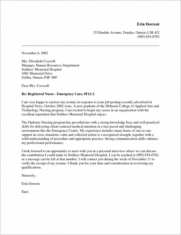 Sample Cover Letter For Resume New Graduate Nurse Sample Cover Letter For Resume New Graduate Nurse