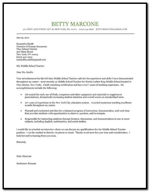 Sample Cover Letter For Teacher Certification Sample Cover Letter For Teacher Certification