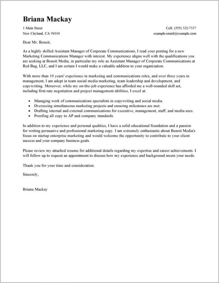 Sample Cover Letters For Resumes Sample Cover Letters For Resumes