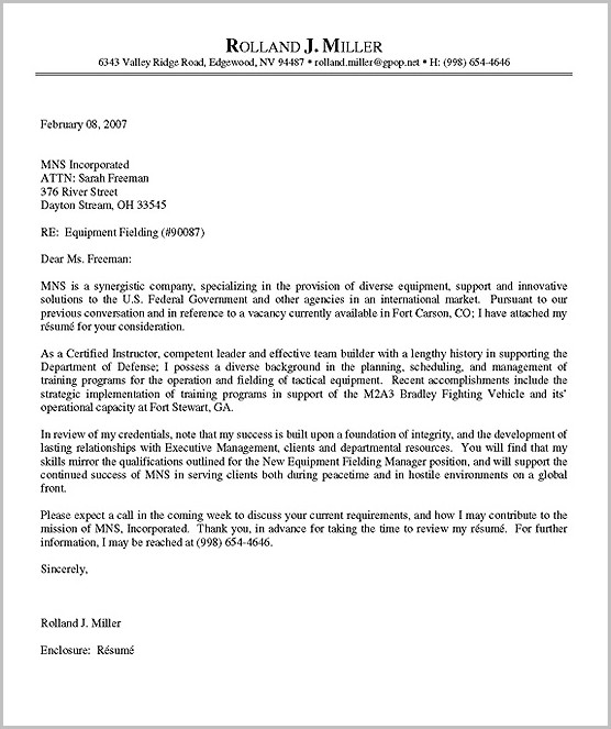 Sample Executive Cover Letter Free Sample Executive Cover Letter Free