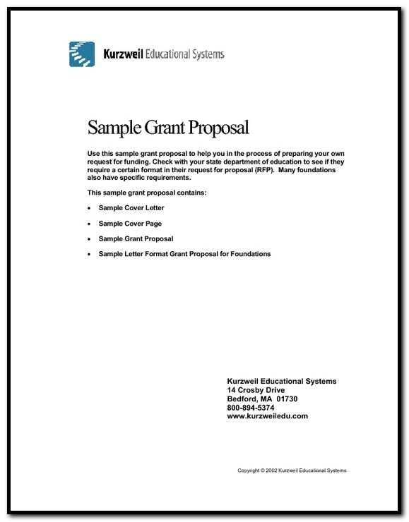 Sample Of A Cover Letter For A Grant Proposal Sample Of A Cover Letter For A Grant Proposal